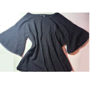 Ann Taylor Long Scallop Sleeve Blouse